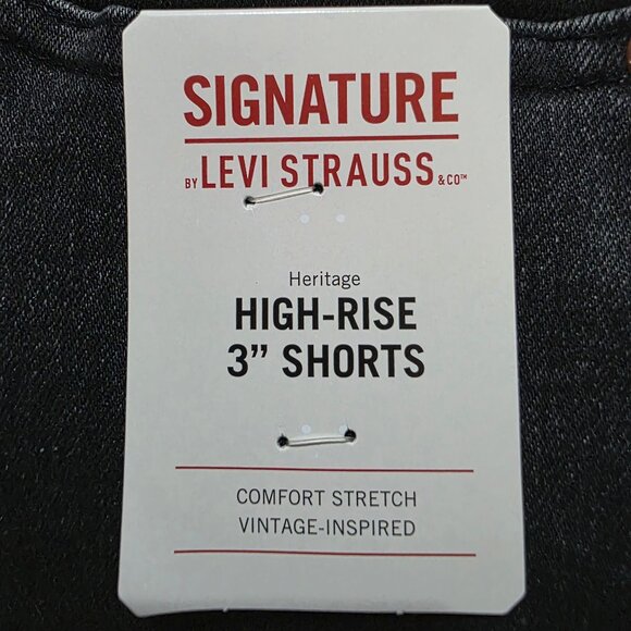 Levi Strauss Signature Heritage Cutoff Short High Rise Womens Sz 12/W31 & 18/W34 - Picture 7 of 11